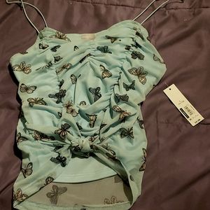 Butterfly large Tank top nwt